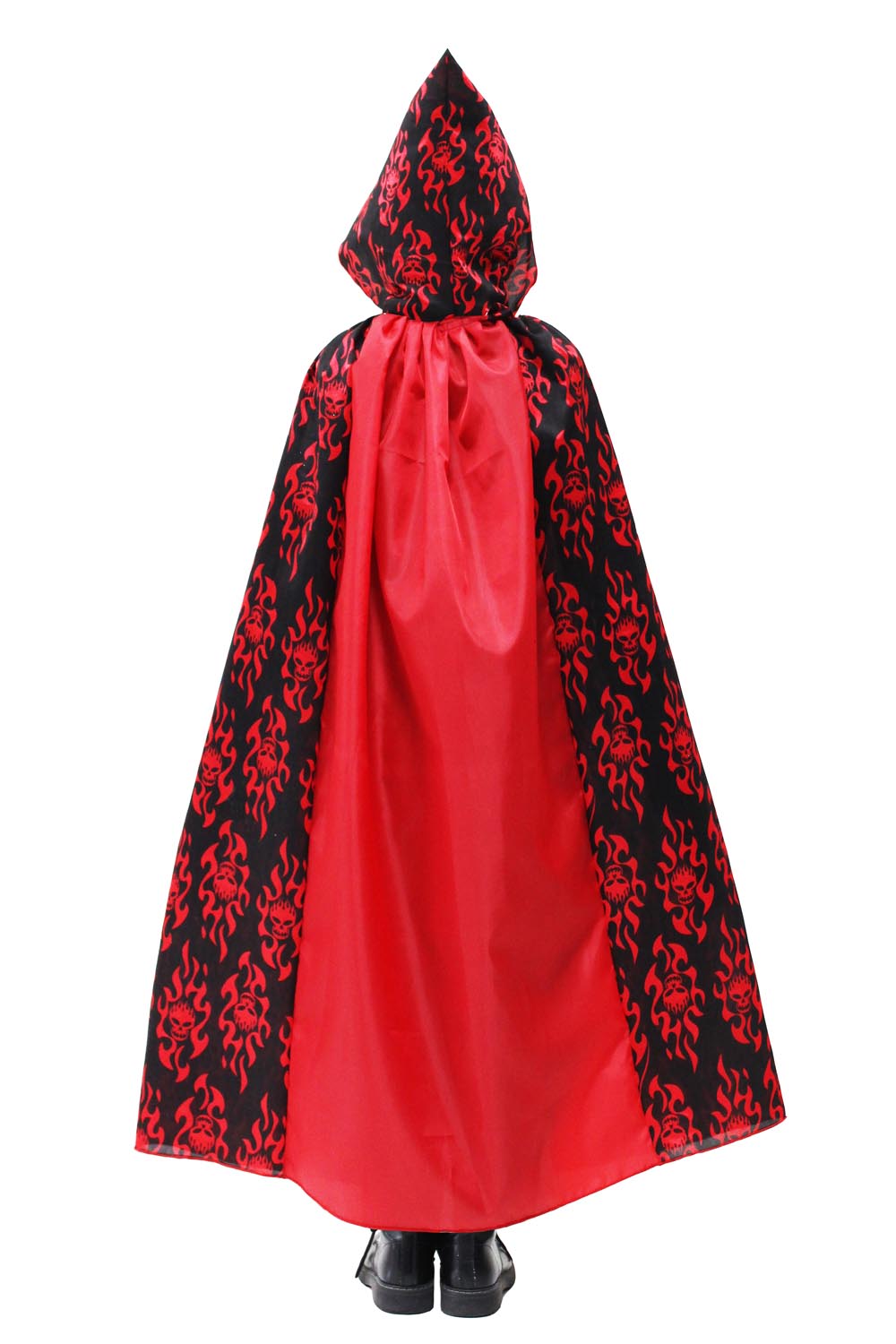 MANTELLO CAPPUCCIO DIAVOLO ROSSO BAMBINO